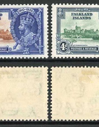 Falkland Is SG139/42 1935 1d to 1/- Silver Jubilee Set M/M