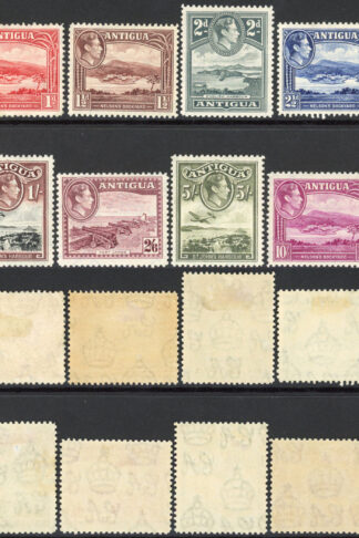 Antigua SG98/109 KGVI Set of 12 Wmk Mult Script CA M/M