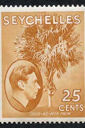 Seychelles SG141 KGVI 25 cents brown-ochre M/Mint