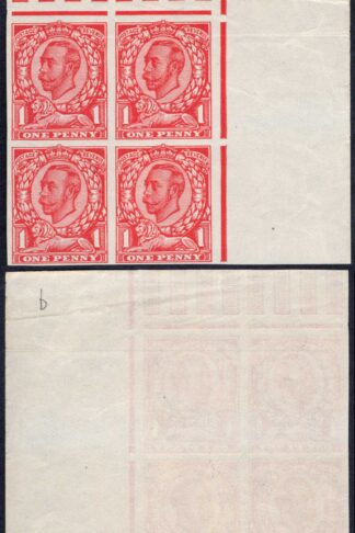 1d Downey in Carmine (trial b) on John Dickenson Special Finish very thin Paper