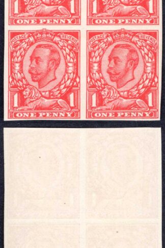 1d Downey in Scarlet (trial g) on John Allen Special Finish Thin Paper