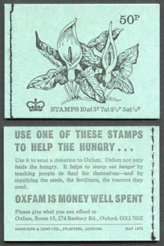 DT6 50p Machin Booklet dated May 1972