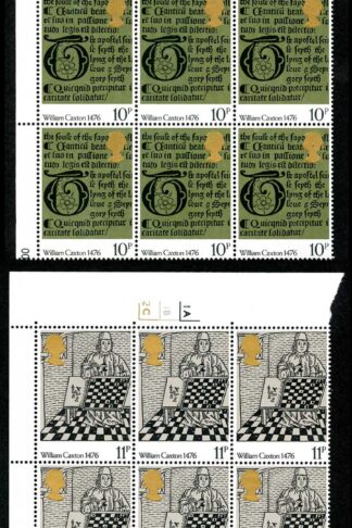 SG1014/17 1976 500th Ann of British Paintings Cyl Blocks of 6 U/M