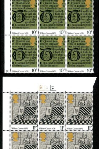 SG1014/17 1976 500th Ann of British Paintings Cyl Blocks of 6 U/M