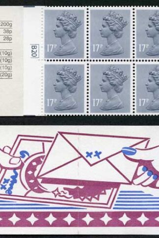DB8(28) 1985 1.70 No. 3 Fan Letters Left Margin Cyl B20