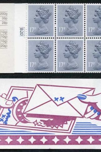 DB8(28) 1985 1.70 No. 3 Fan Letters Left Margin Cyl B20