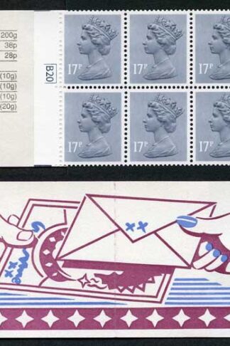 DB8(28) 1985 1.70 No. 3 Fan Letters Left Margin Cyl B20
