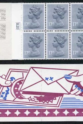 DB8(28) 1985 1.70 No. 3 Fan Letters Left Margin Cyl B20