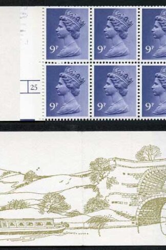 DB8(9) 1979 90p Leeds and Liver Pool Canal Left Margin Cyl 25 No Dot p28