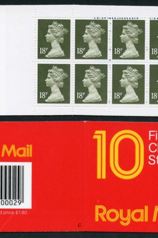 DB17(3)A 1.80 Type 1A 10x18p Grey-Green ACP/PVAD Code C Plain Window Booklet
