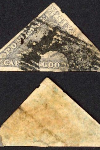 COGH SG7c 6d Slate-lilac PB Printing (tear at base) Cat 500 pounds