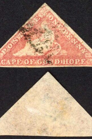 COGH SG5a 1d Rose Cream Paper PB Printing (crease) Cat 300 pounds