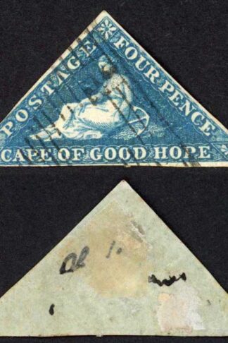 COGH SG4 4d Deep Blue on Slightly Blued Paper PB Printing Cat 170 pounds