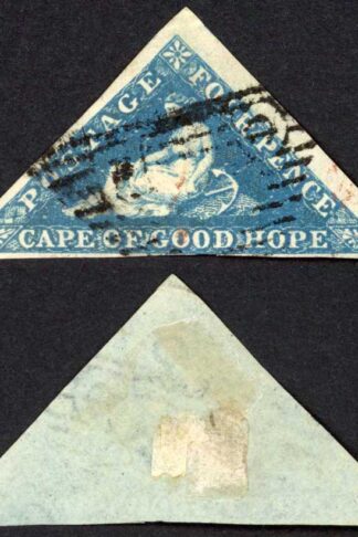 COGH SG4 4d Deep Blue on Slightly Blued Paper PB Printing Cat 170 pounds