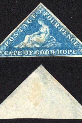 COGH SG4a 4d Blue on Slightly Blued Paper PB Printing Cat 200 pounds