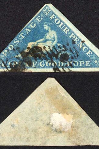 COGH SG4 4d Deep Blue on Slightly Blued Paper PB Printing Cat 170 pounds