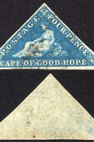 COGH SG4 4d Deep Blue on Slightly Blued Paper PB Printing (thin) Cat 170 pounds