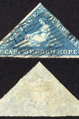 COGH SG6 4d Deep Blue PB Printing possible rouletting on 2 sides