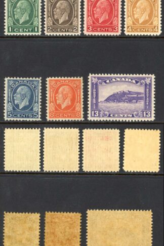 Canada SG319/25 1932-33 KGV Set of 7 Mixture of M/M and U/M