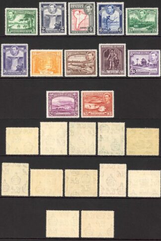 British Guiana SG308/19 KGVI 1938 Set of 12 M/mint