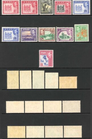 Fiji SG249/66b 1938-55 KGVI Set of 20 Inc ALL Perf M/M