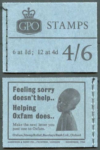 SGL61p 4/6 GPO Wilding Booklet Wmk Crowns with Phosphor November 1965