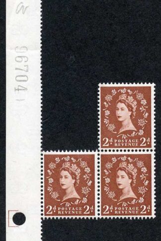 SG590 2d Light Red-brown Wmk Crowns with Graphite Lines U/M (ebay 2)