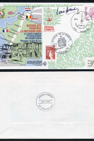 ES30b Comete Line Retour aux Pyrenees Signed by D. Holliday