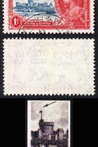 Falkland Is 1935 Silver Jubilee 1d Variety Double Flagstaff SG139e