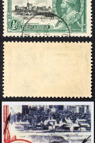 Grenada SG145l 1935 Silver Jubilee 1/2d with Kite and Horizontal Log VFU