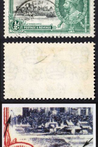 Grenada SG145l 1935 Silver Jubilee 1/2d with Kite and Horizontal Log VFU