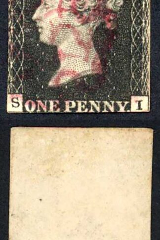 Penny Black (SI) Plate 6 Bright Magenta Maltese Cross Cat 3000 pounds