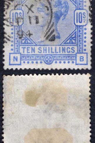 SG183 10/- Ultramarine fine used