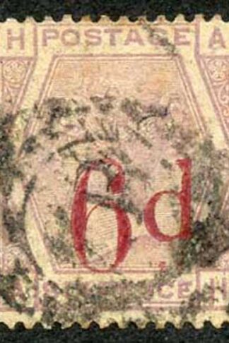 SG162 6d on 6d Lilac Wmk Imperial Crown Plate 18 Used Cat 150 pounds