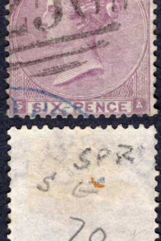 SG68 6d Lilac Wmk Emblems Very Fine Used Cat 110 pounds