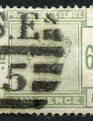 SG194 6d Dull Green Wmk Imperial Crown Fine Used Cat 240 pounds