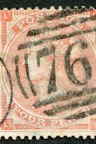 SG80 4d Pale Red Plate 3 cat 140 pounds