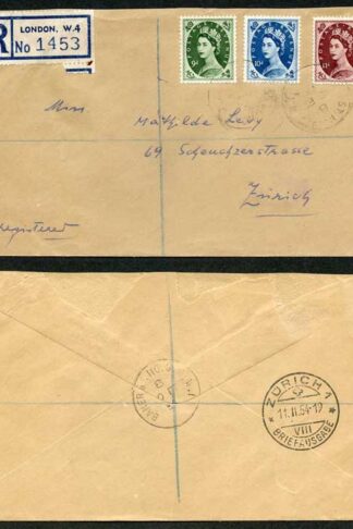 8th Feb 1954 9d 10d and 11d Wmk Tudor FIRST DAT COVER