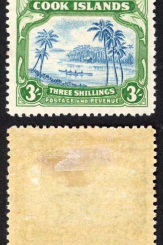Cook Islands SG129 1938 3/- m/m