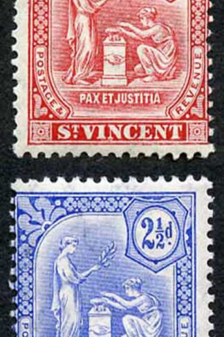 St Vincent SG102/7 Set of 6 Redrawn with dot under d M/M
