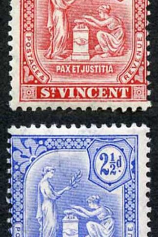 St Vincent SG102/7 Set of 6 Redrawn with dot under d M/M
