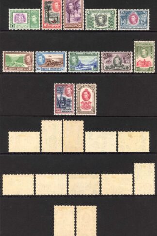 British Honduras SG150/61 1938-47 KGVI Set of 12 Wmk Mult Script CA M/M