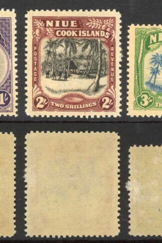 Niue SG75/77 KGVI Set of 3 Mixture of U/M and M/M