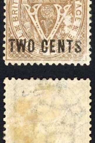British Columbia SG28 Two Cent Brown Perf 14 M/Mint