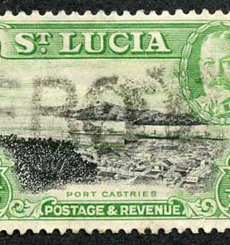 St Lucia SG113a 1/2d Perf 13 x 12 Fine used