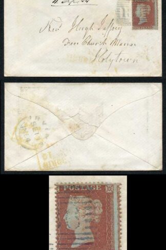 Penny Star (KC) on cover with BLUE Irvine 186 numeral cat 750 pounds