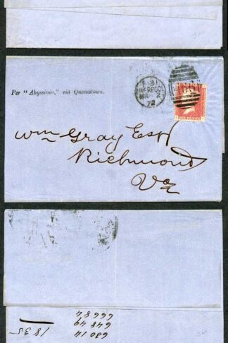 Penny Plate 137 Printed covers (two) to the USA