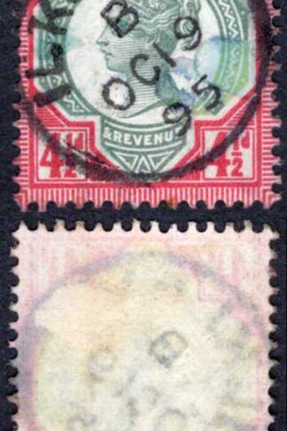 SG206 4 1/2d Green and Deep Bright Carmine Jubilee ILHLEY CDS