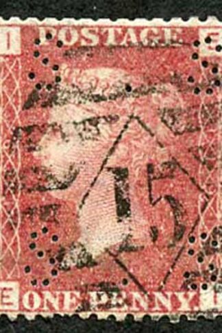 SG44 Penny Plate 119 (EI) PERFIN SSSS