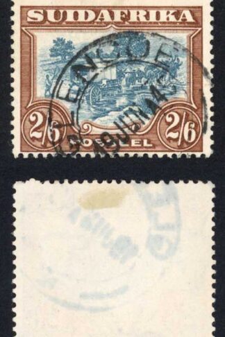 South Africa SG49b 1930 2/6 blue and brown  Fine used